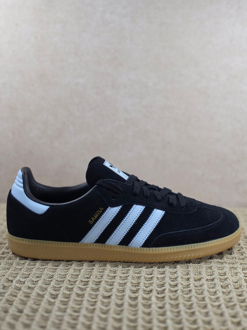 Adidas Samba OG Black White Gum Men’s 12 BNIB Classic Leather Retro Sneaker